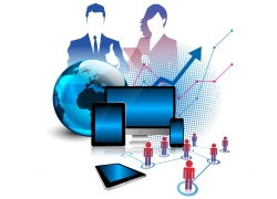 怀旧复古公办用品信息图表模板下载指南